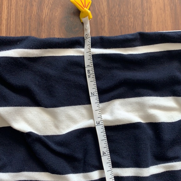 Banana Republic Navy Blue and White Striped Maxi Dress - size M - Picture 4 of 7